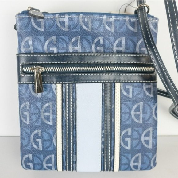 Giani Bernini Handbags - Giani Bernini Dasher Center Strap  Signature Crossbody